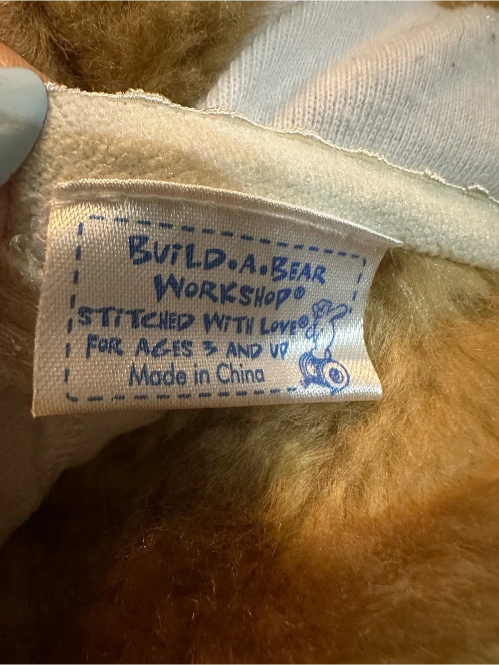Vintage Build-A-Bear Butterscotch Plush Teddy Bear